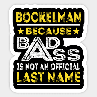 BOCKELMAN Sticker